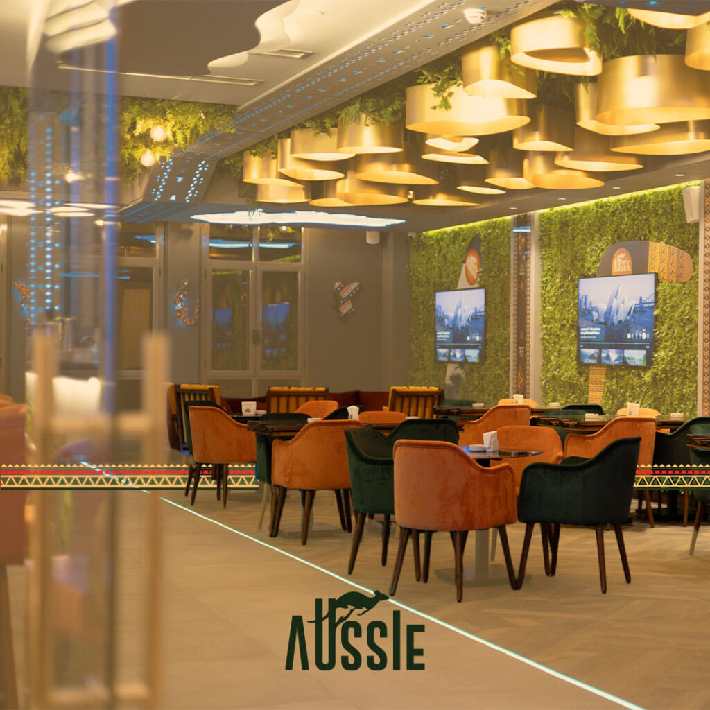 Aussle Bar and restaurant internal tables
