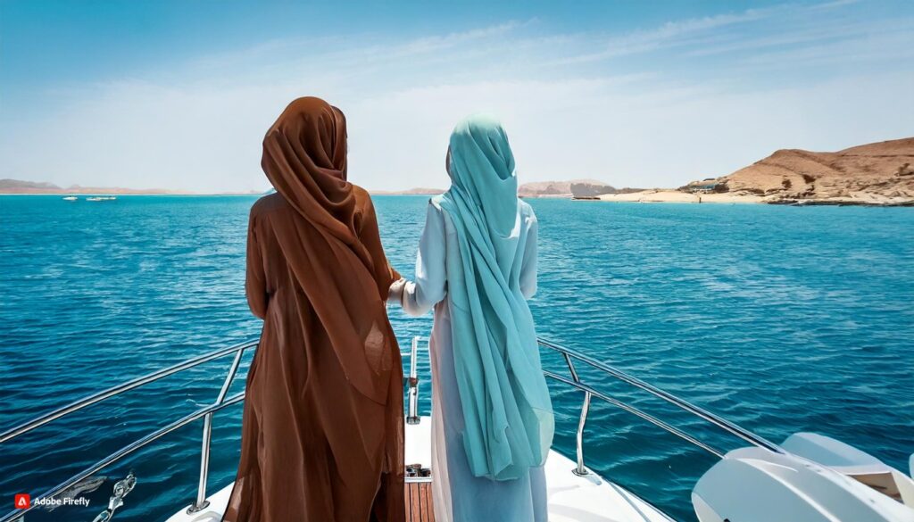 Jadayel-Tourism 2 women in a boat